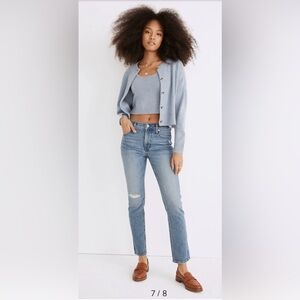 Madewell The Mid-Rise Perfect Vintage Jean, Size 31 & 30, Distressed